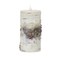 Melrose LED Flameless Birch Candle with Timer - 7" - White and Brown